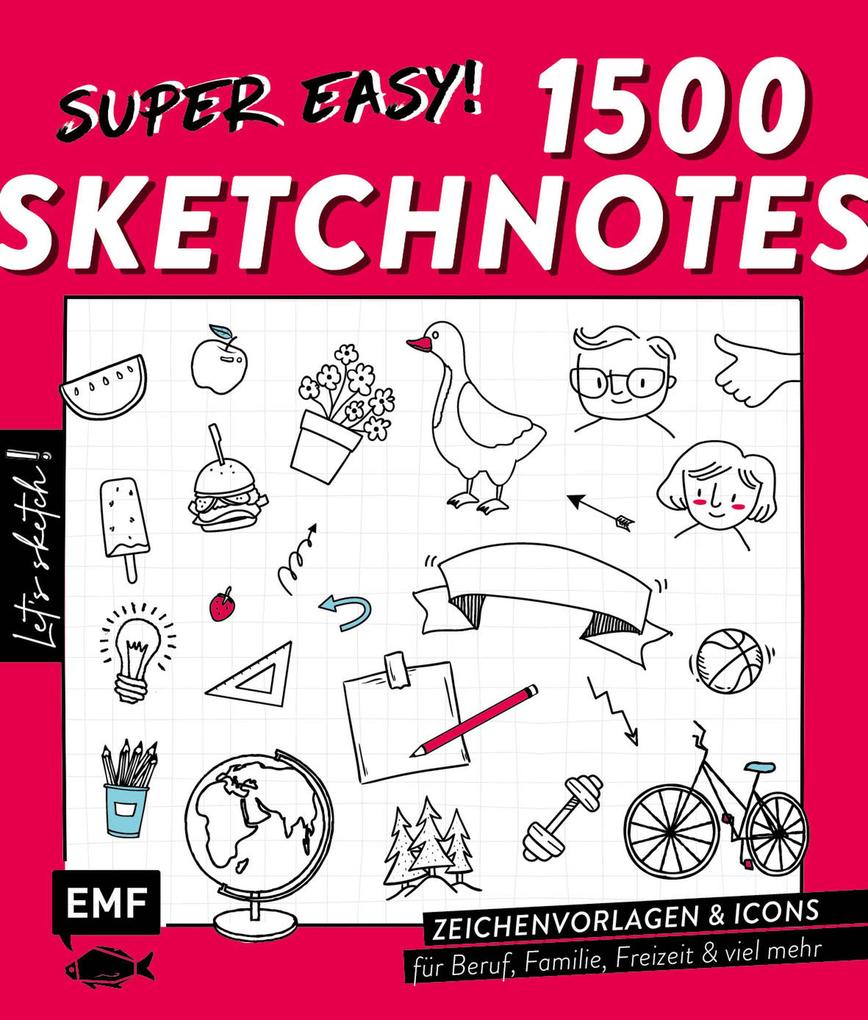 Produktbild: Let's sketch! Super easy! 1500 Sketchnotes