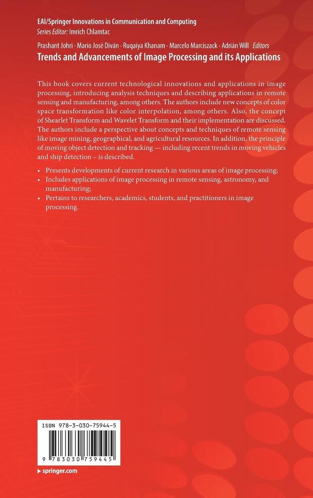 Weitere Ansicht: Trends and Advancements of Image Processing and Its Applications