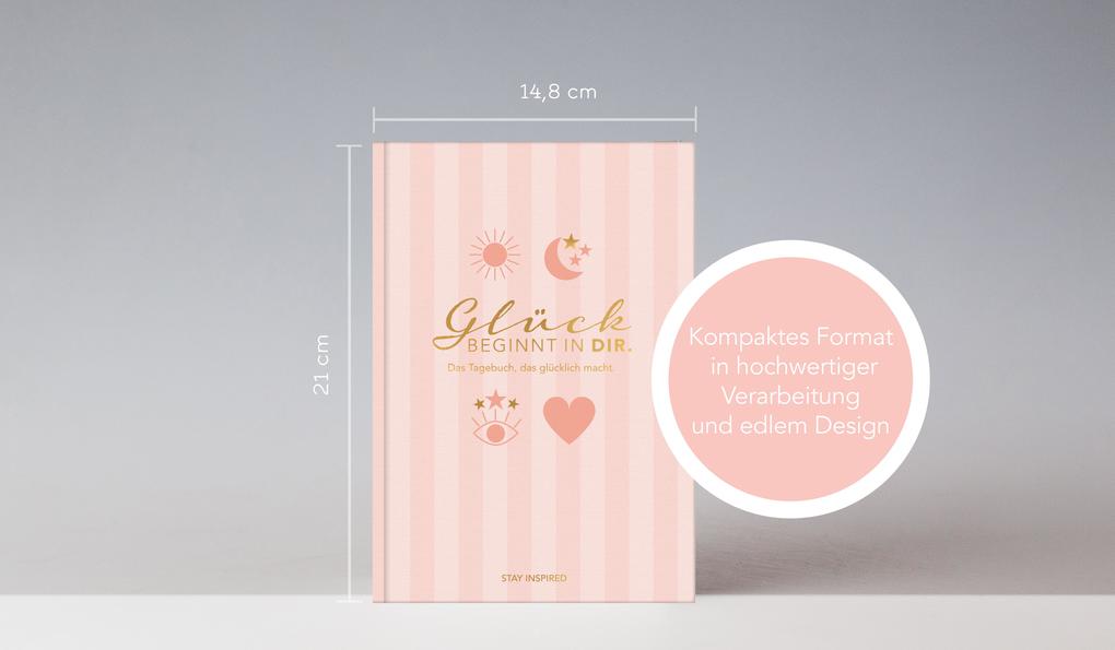 Weitere Ansicht: Das Tagebuch das glücklich macht (Special Edition): 6 Minuten am Tag für mehr Glück, Positivität, Dankbarkeit und Erfolg. Dankbarkeitstagebuch zum Ausfüllen für jeden Tag. 6 Minuten Tagebuch für mehr Achtsamkeit. 12 Wochen Tagebuch in rosa | Lisa Wirth
