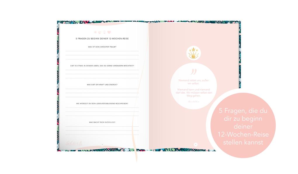 Weitere Ansicht: Das Tagebuch das glücklich macht (Special Edition): 6 Minuten am Tag für mehr Glück, Positivität, Dankbarkeit und Erfolg. Dankbarkeitstagebuch zum Ausfüllen für jeden Tag. 6 Minuten Tagebuch für mehr Achtsamkeit. 12 Wochen Tagebuch in rosa | Lisa Wirth