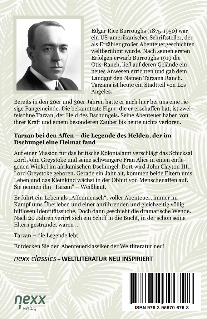 Weitere Ansicht: Tarzan - Der Affenmensch | Edgar Rice Burroughs