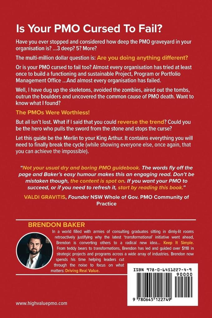 Weitere Ansicht: Creating High Value PMOs | Brendon Baker