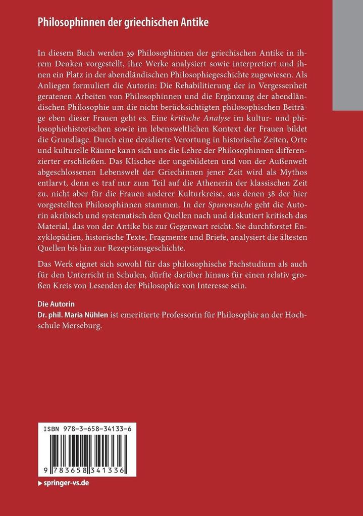 Weitere Ansicht: Philosophinnen der griechischen Antike | Maria Nühlen