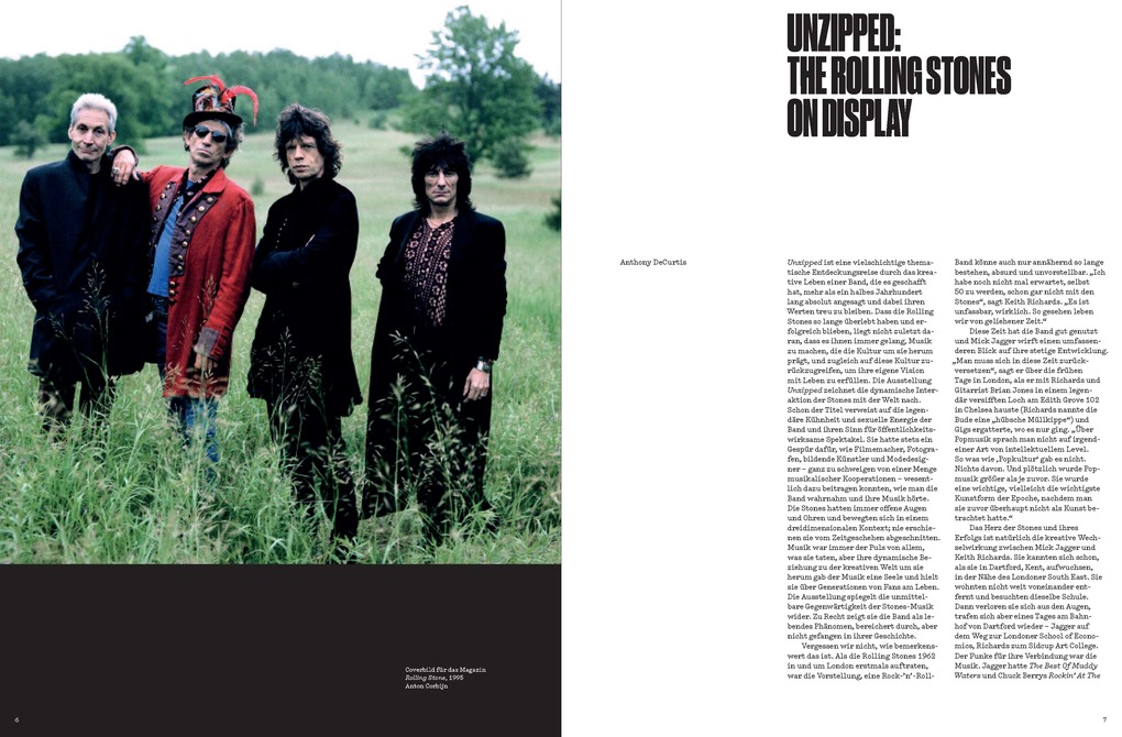Weitere Ansicht: The Rolling Stones UNZIPPED. Deutschsprachige Ausgabe