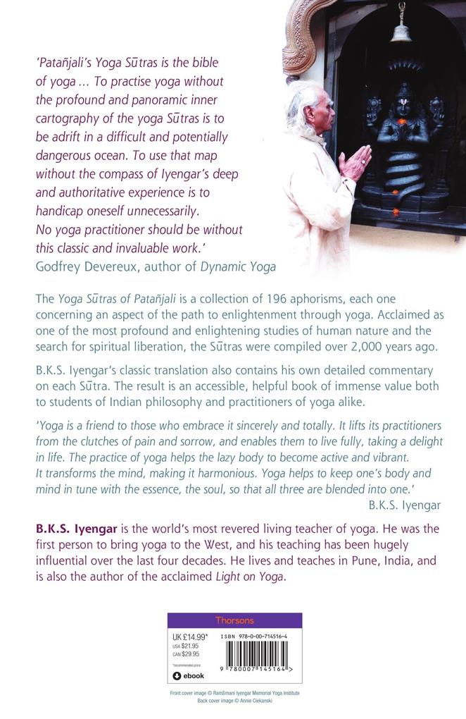 Weitere Ansicht: Light on the Yoga Sutras of Patanjali | B. K. S. Iyengar