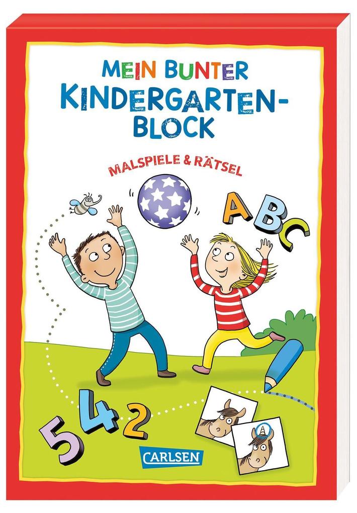 Produktbild: Mein bunter Kindergarten-Block: Malspiele und Rätsel | Hanna Sörensen