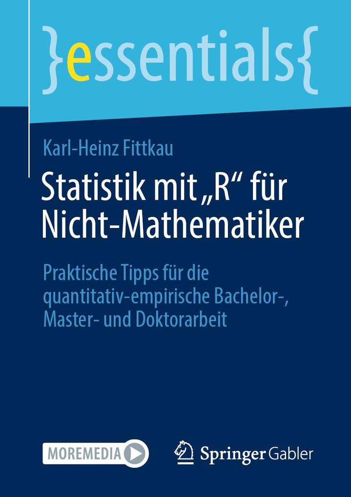 Produktbild: Statistik mit "R" für Nicht-Mathematiker | Karl-Heinz Fittkau