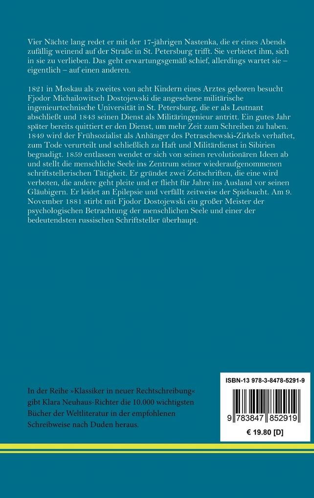 Weitere Ansicht: Weiße Nächte | Fjodor M. Dostojewski