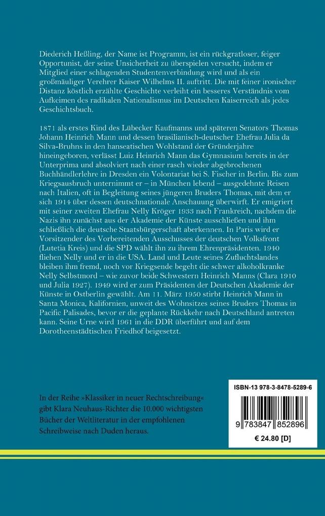 Weitere Ansicht: Der Untertan | Heinrich Mann