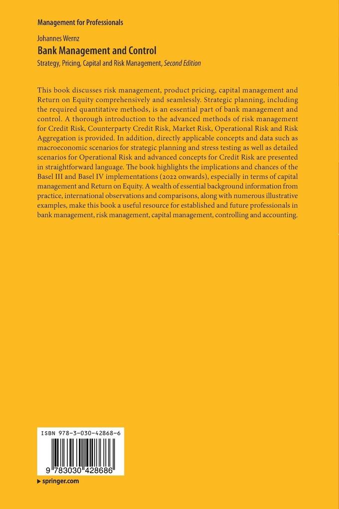 Weitere Ansicht: Bank Management and Control | Johannes Wernz