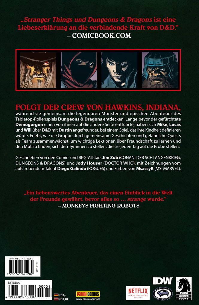Weitere Ansicht: Stranger Things und Dungeons & Dragons | Jody Houser, Jim Zub, Diego Galindo