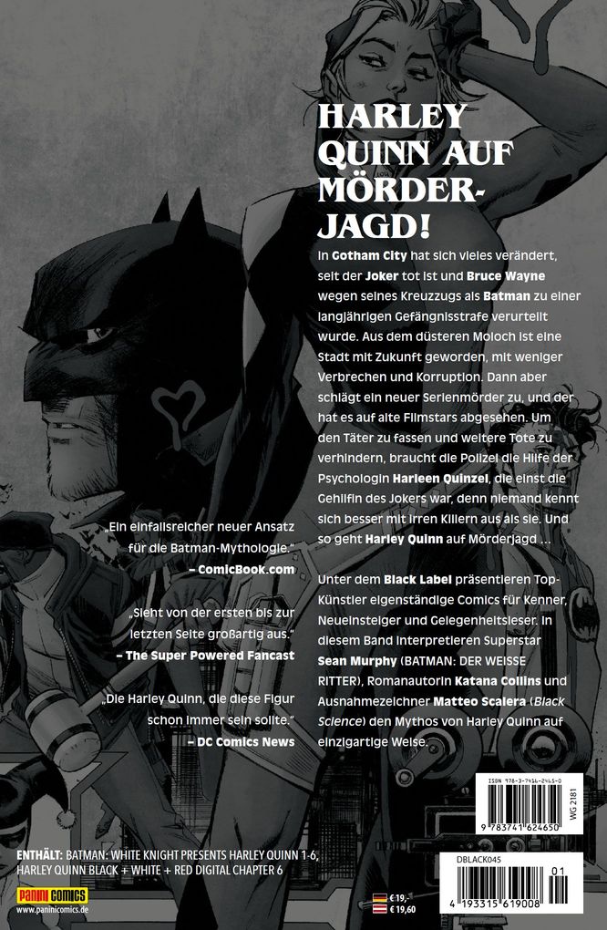 Weitere Ansicht: Batman - der Weiße Ritter: Harley Quinn | Sean Murphy, Matteo Scalera, Katana Collins