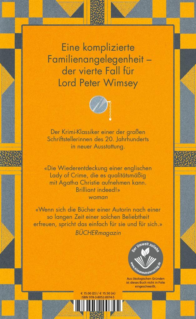 Weitere Ansicht: Ärger im Bellona-Club | Dorothy L. Sayers