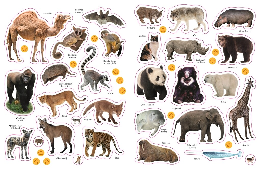 Weitere Ansicht: Sticker-Lexikon. Tiere