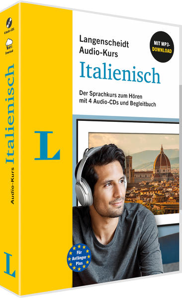 Produktbild: Langenscheidt Audio-Kurs Italienisch mit 4 Audio-CDs und Begleitbuch. Mp3-CD