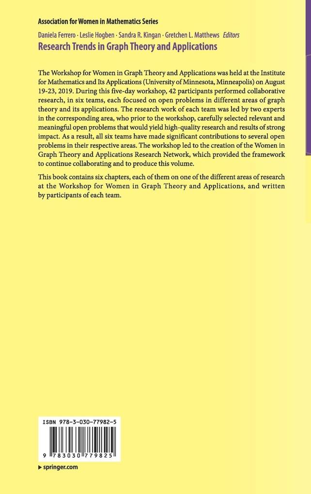 Weitere Ansicht: Research Trends in Graph Theory and Applications