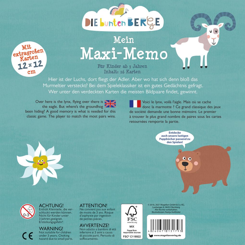 Weitere Ansicht: Die bunten Berge - Mein Maxi-Memo