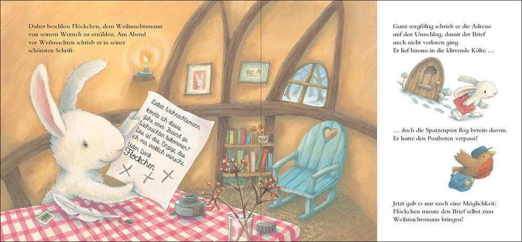 Weitere Ansicht: Der kleine Hase im Weihnachtswald | Rebecca Harry