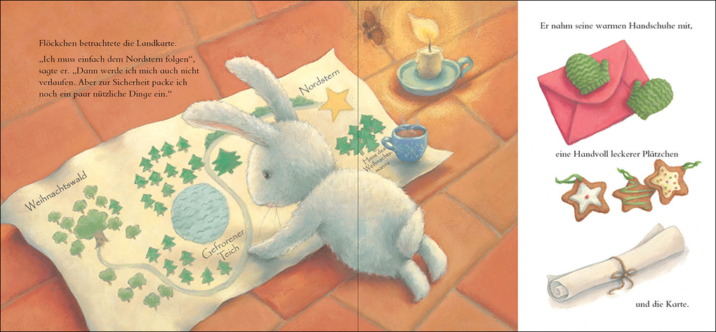 Weitere Ansicht: Der kleine Hase im Weihnachtswald | Rebecca Harry