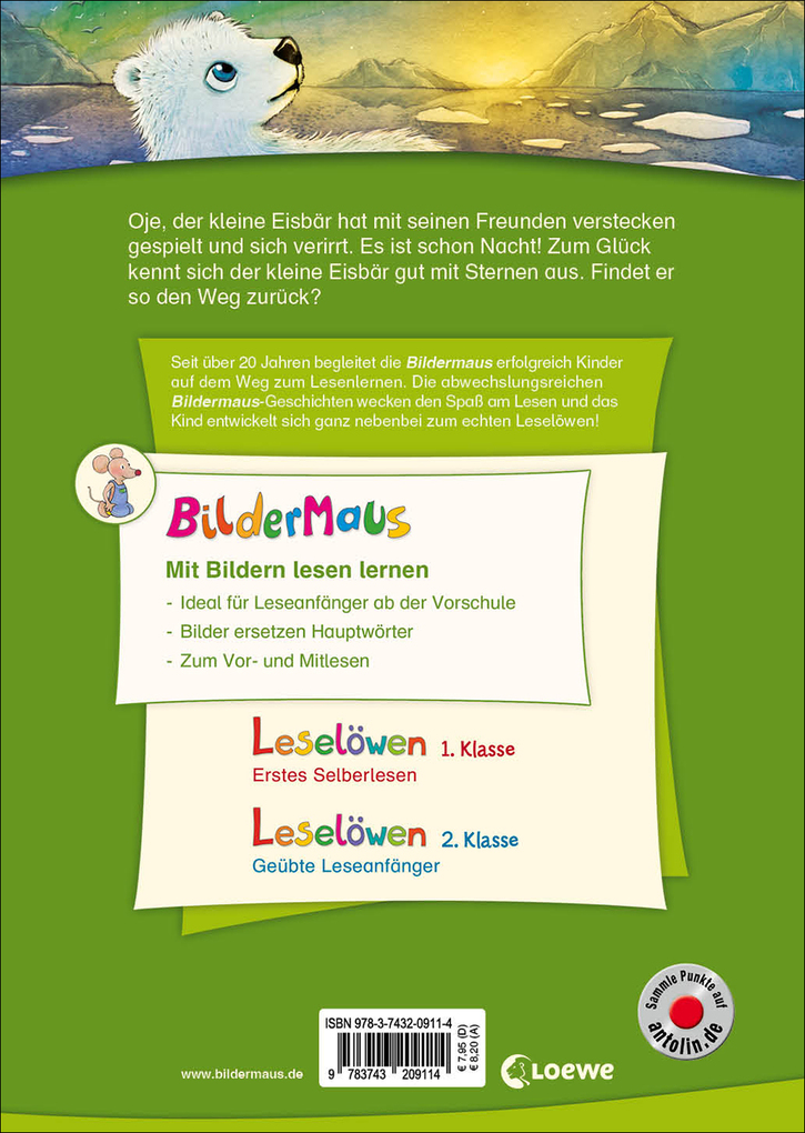 Weitere Ansicht: Bildermaus - Komm nach Hause, kleiner Eisbär | Kirsten Vogel