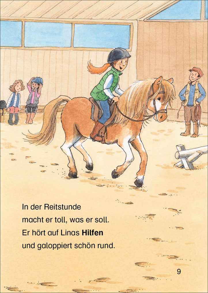 Weitere Ansicht: Leselöwen 1. Klasse - Das neue Pferd in der Reitschule | Eva Hierteis