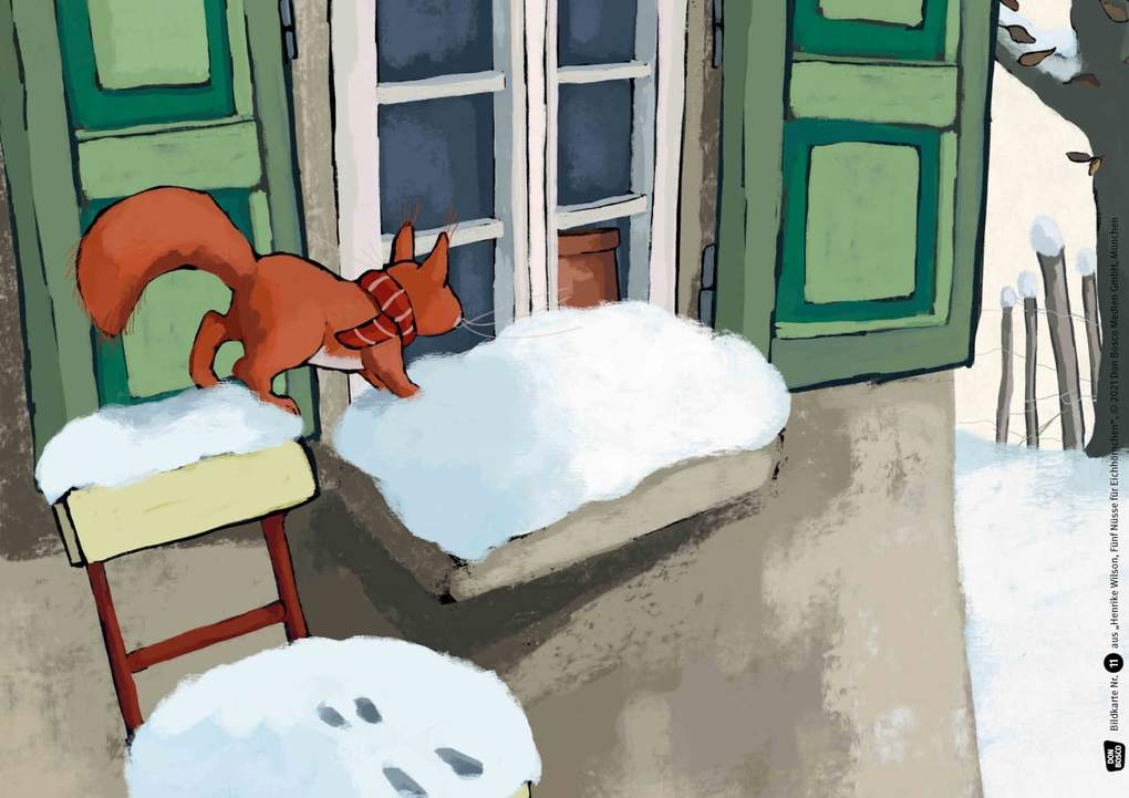Weitere Ansicht: Fünf Nüsse für Eichhörnchen. Kamishibai Bildkartenset | Henrike Wilson