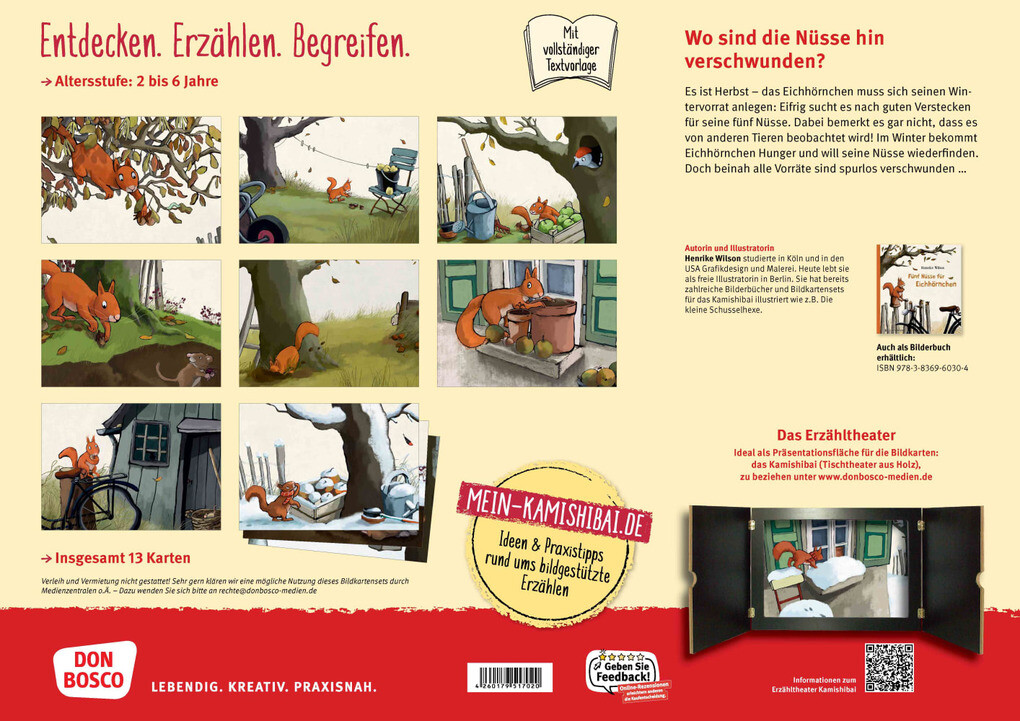 Weitere Ansicht: Fünf Nüsse für Eichhörnchen. Kamishibai Bildkartenset | Henrike Wilson