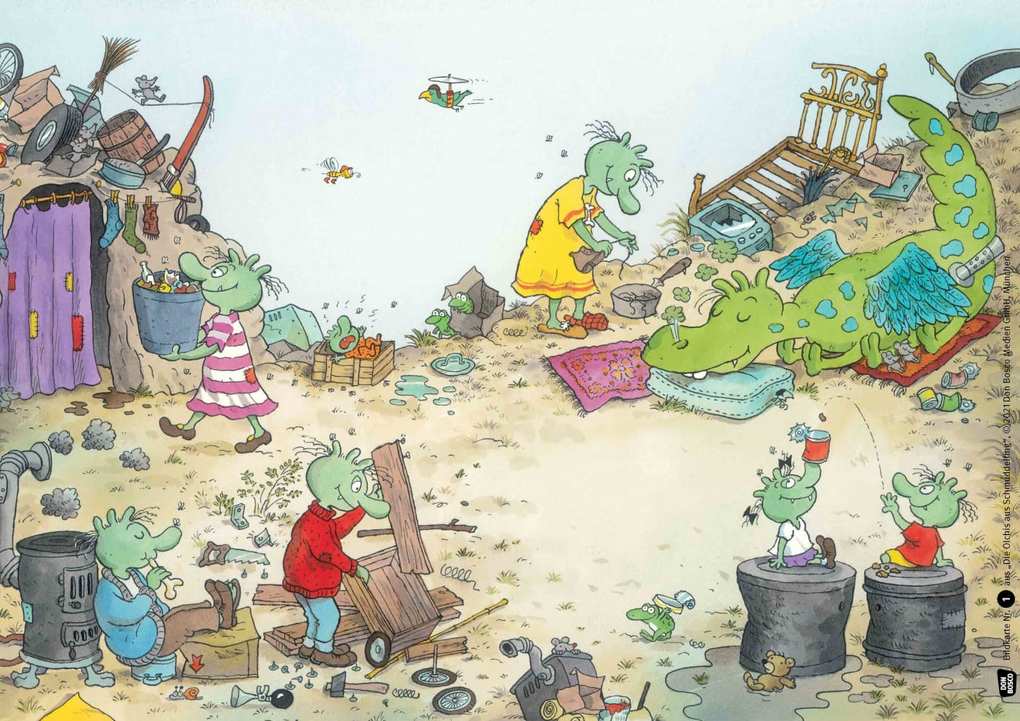 Weitere Ansicht: Die Olchis aus Schmuddelfing. Kamishibai Bildkartenset | Erhard Dietl