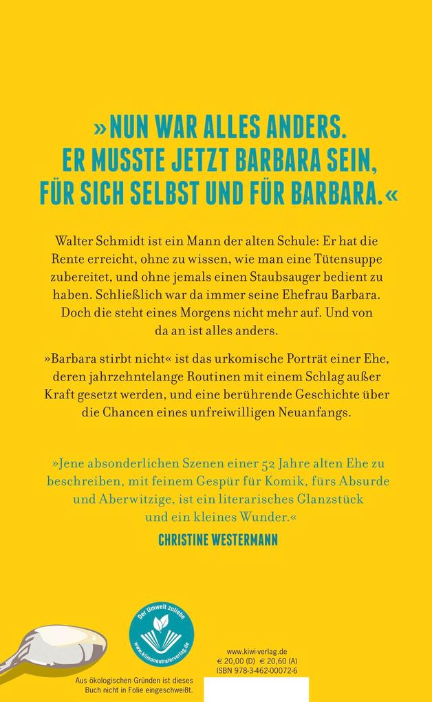 Weitere Ansicht: Barbara stirbt nicht | Alina Bronsky