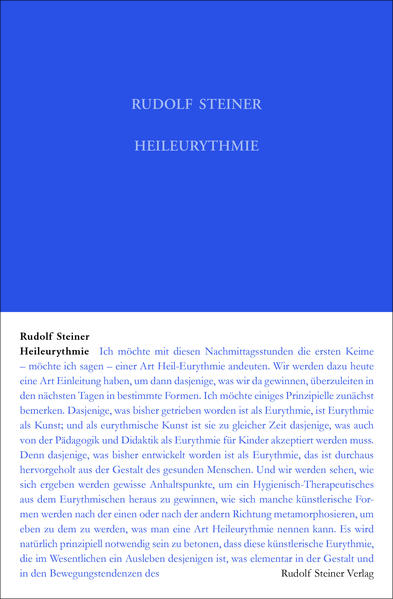 Produktbild: Heileurythmie | Rudolf Steiner
