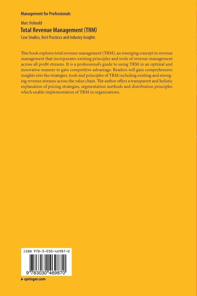 Weitere Ansicht: Total Revenue Management (TRM) | Marc Helmold