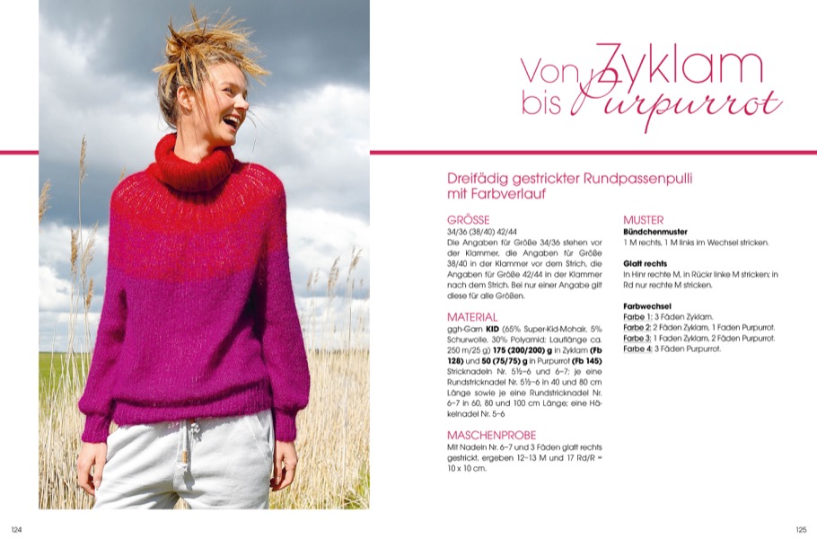 Weitere Ansicht: Pullover mit Rundpassen stricken | Rebecca Trade