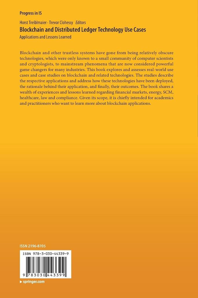 Weitere Ansicht: Blockchain and Distributed Ledger Technology Use Cases