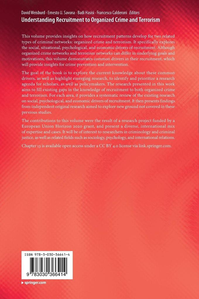 Weitere Ansicht: Understanding Recruitment to Organized Crime and Terrorism