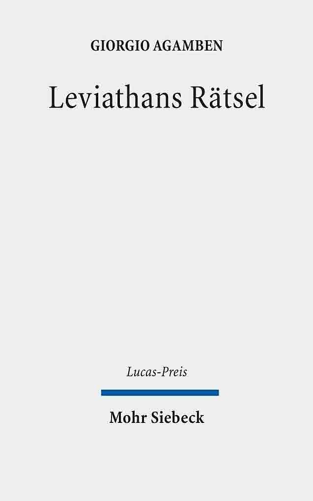 Produktbild: Leviathans Rätsel | Giorgio Agamben