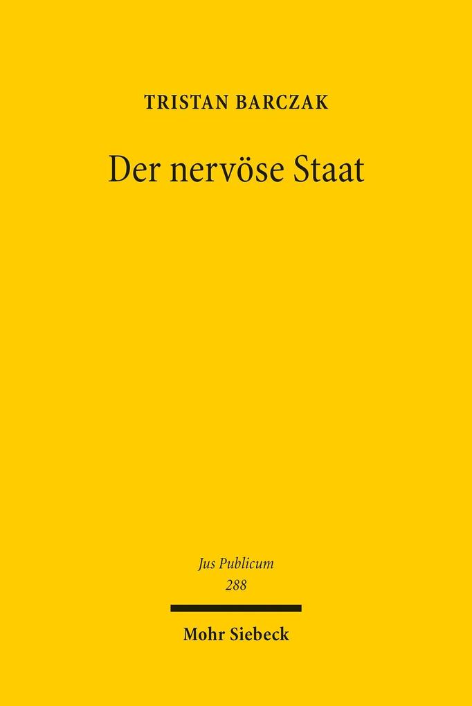 Produktbild: Der nervöse Staat | Tristan Barczak
