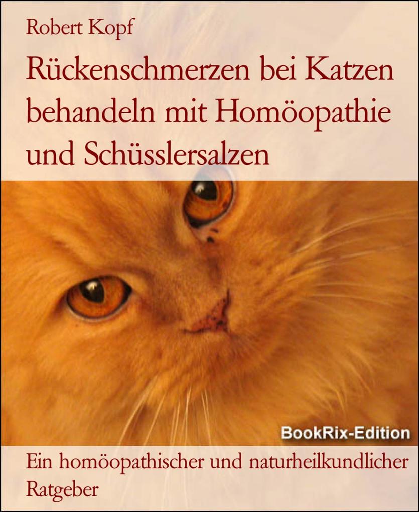 Produktbild: Rückenschmerzen bei Katzen behandeln mit Homöopathie und Schüsslersalzen | Robert Kopf