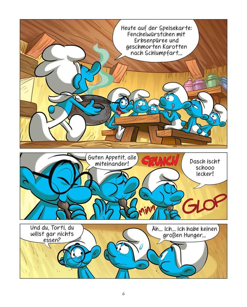 Weitere Ansicht: Groß werden mit den Schlümpfen: Der Schlumpf, der nur Nachtisch wollte | Peyo, Falzar