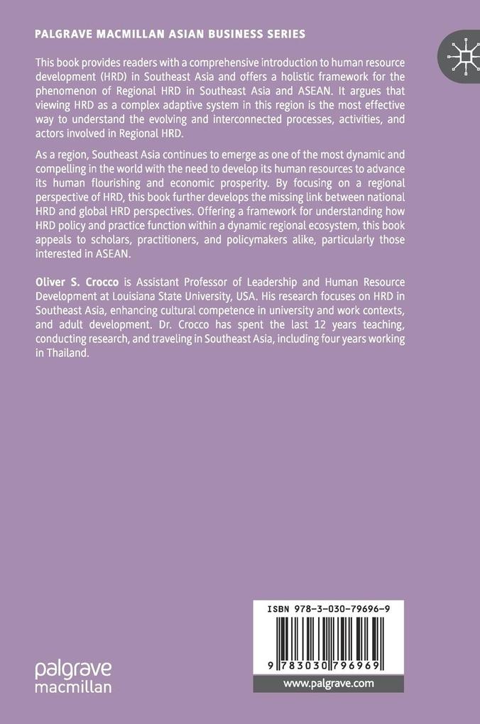 Weitere Ansicht: Developing Human Resources in Southeast Asia | Oliver S. Crocco