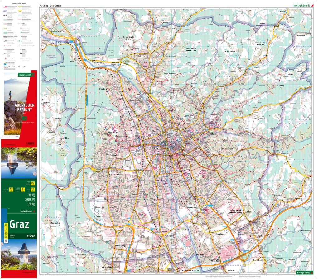 Weitere Ansicht: Graz, Stadtplan 1:15.000