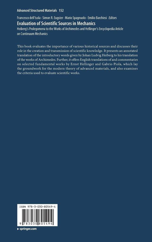Weitere Ansicht: Evaluation of Scientific Sources in Mechanics