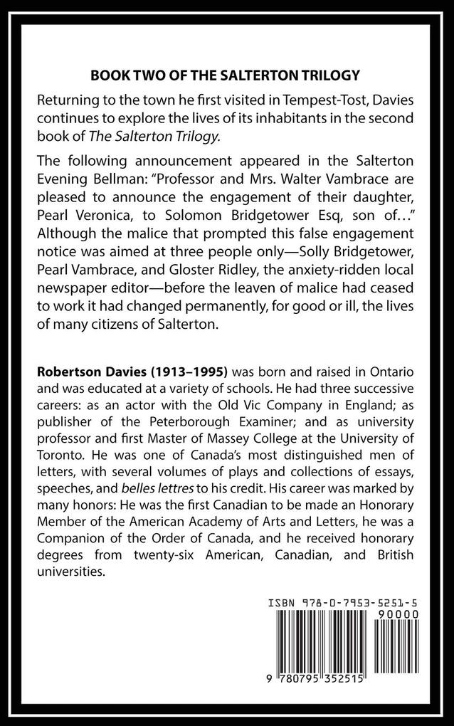 Weitere Ansicht: Leaven of Malice | Robertson Davies