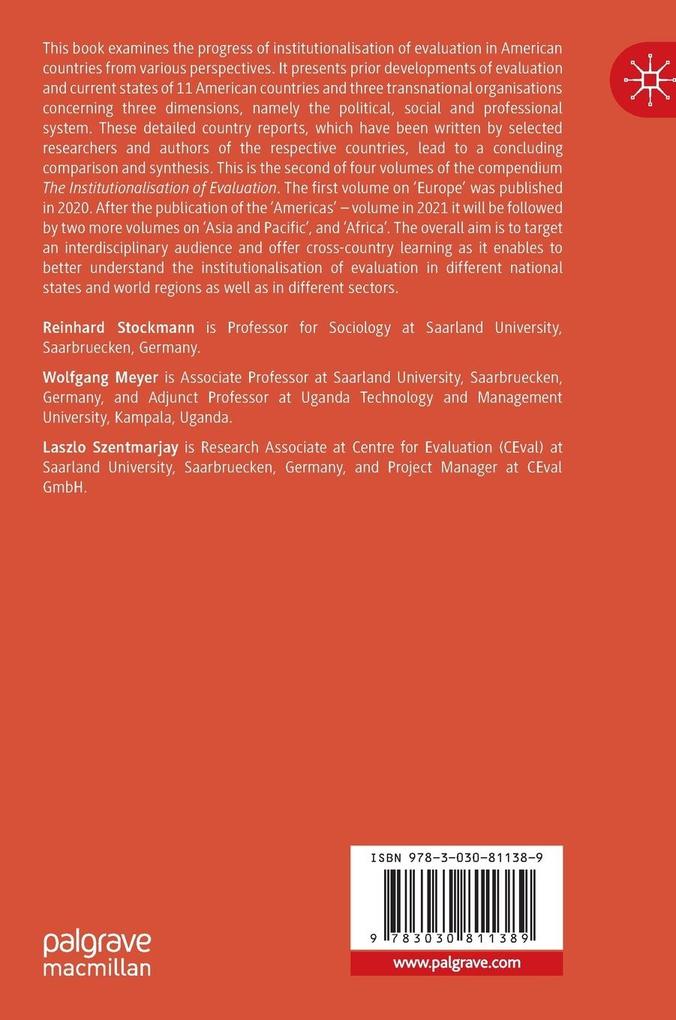 Weitere Ansicht: The Institutionalisation of Evaluation in the Americas