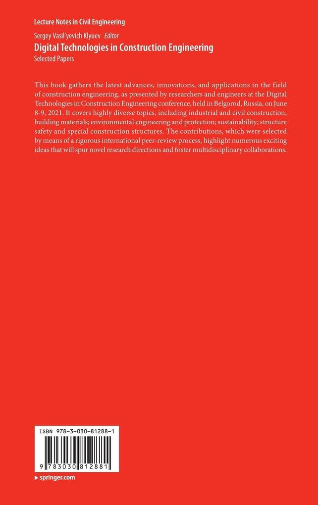 Weitere Ansicht: Digital Technologies in Construction Engineering