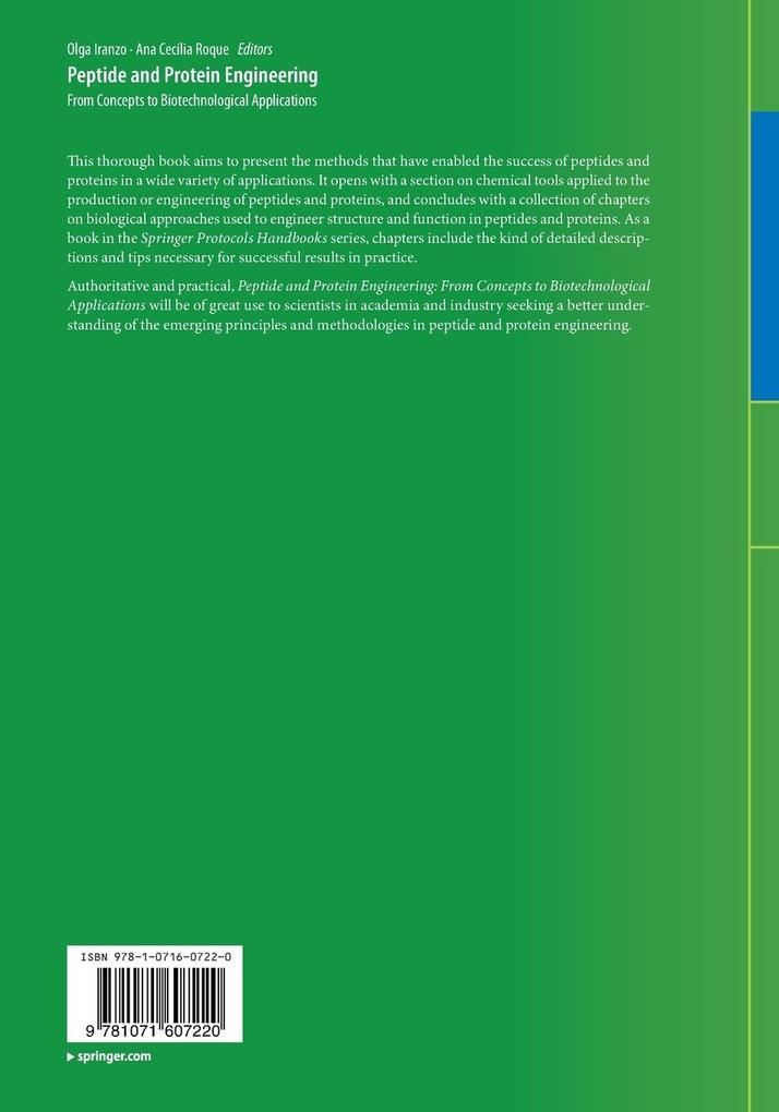 Weitere Ansicht: Peptide and Protein Engineering