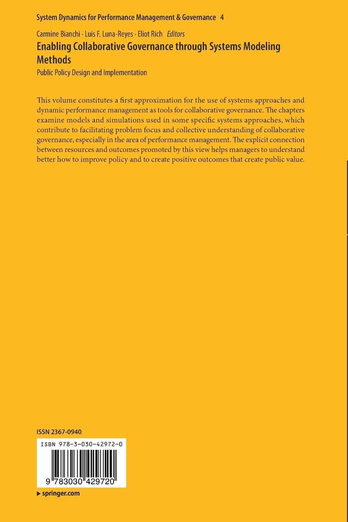 Weitere Ansicht: Enabling Collaborative Governance through Systems Modeling Methods