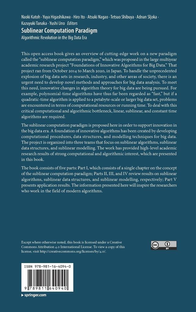 Weitere Ansicht: Sublinear Computation Paradigm
