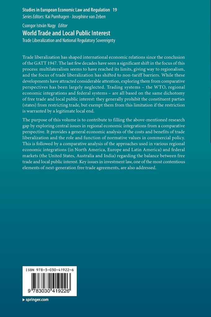 Weitere Ansicht: World Trade and Local Public Interest