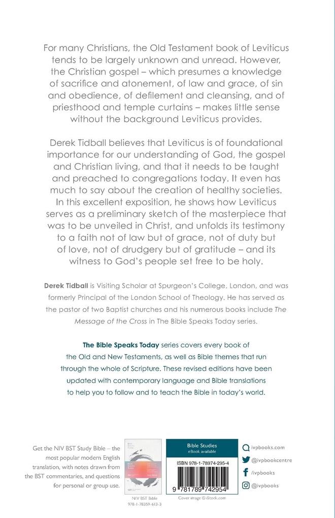 Weitere Ansicht: The Message of Leviticus | Derek Tidball