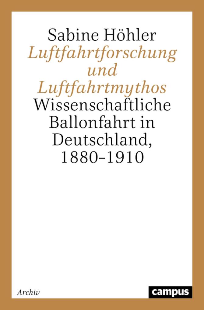 Produktbild: Luftfahrtforschung und Luftfahrtmythos | Sabine Höhler